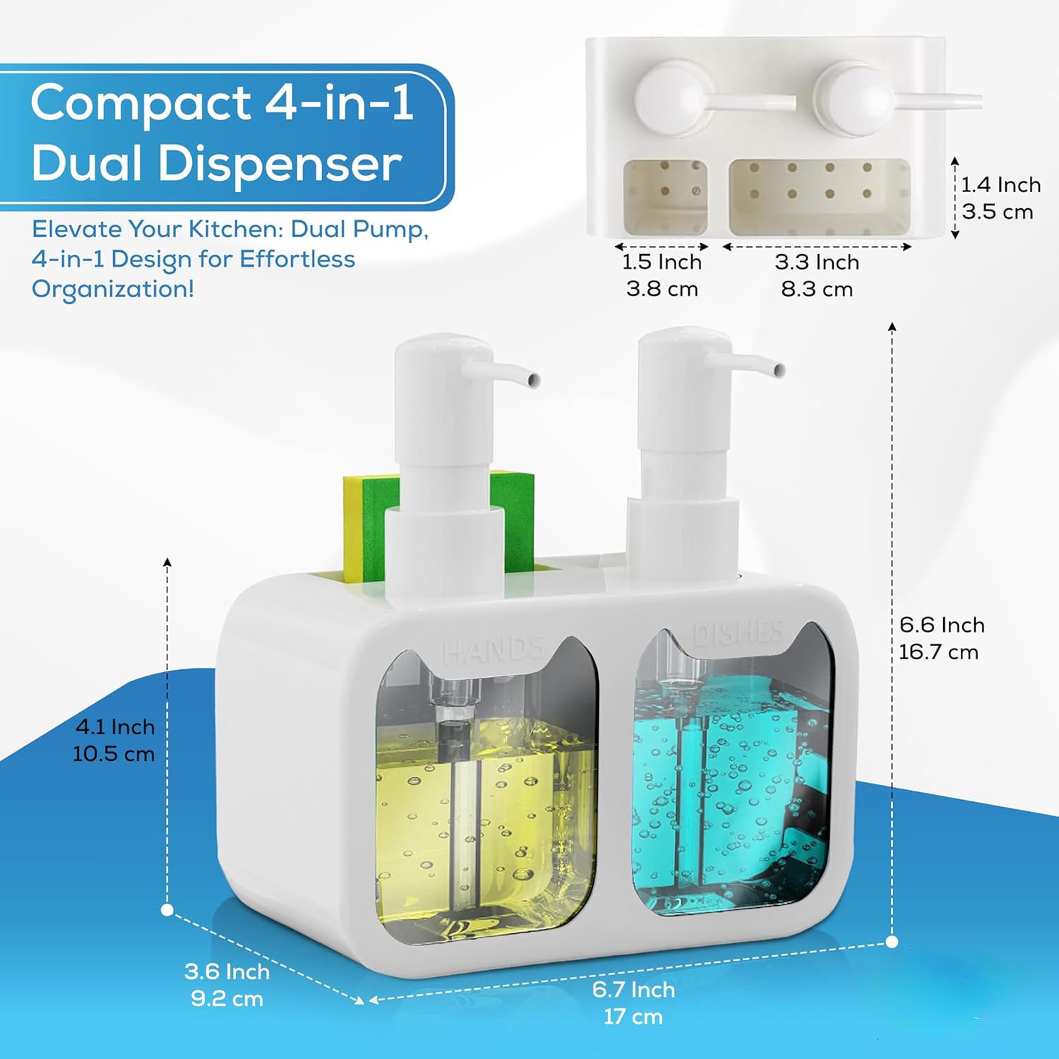 Bingobang Soap Dispenser, Refillable Wash Hand Liquid, Dish Detergent, Shampoo Lotion Bottle with Pump Head and Label - Image 4