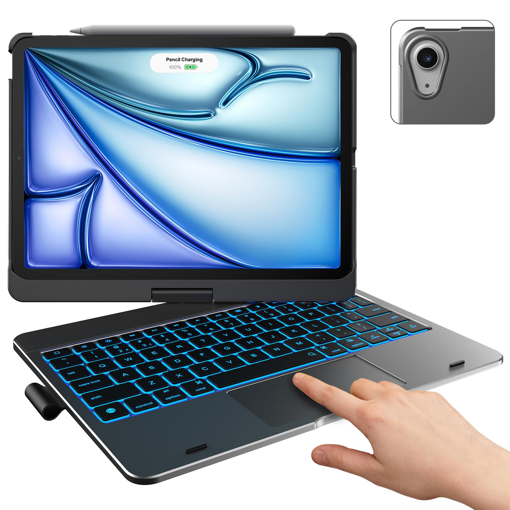 iPad Air(第3世代) キーボードケース(track pad付) Amazon.co.jp: doqo iPad pro 10.5 キーボードケース