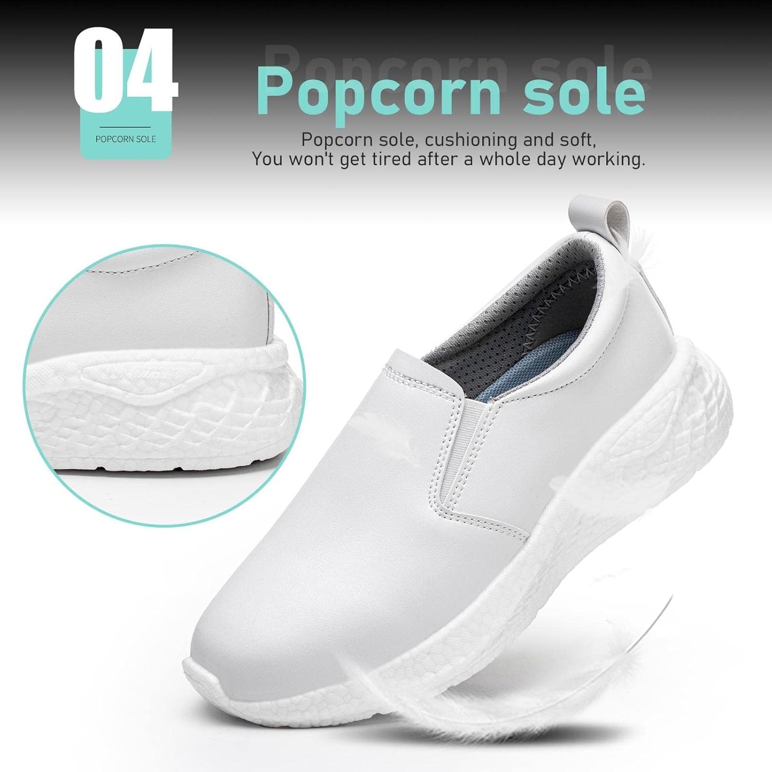 Non Slip Work Shoes Women Food Service Suitable for Restaurant Crew Nursing Shoe - Image 6