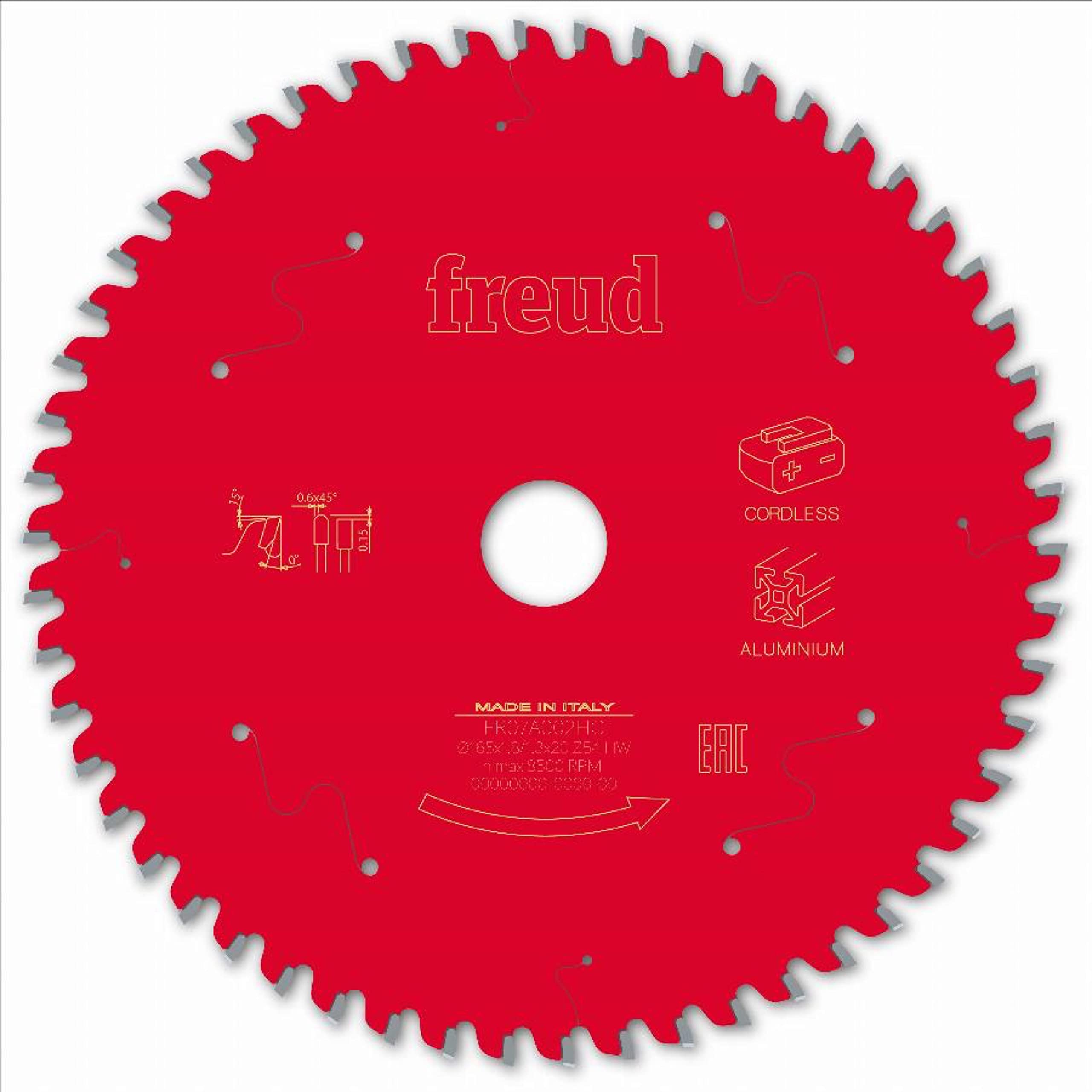 Freud F03FS10086 Metal Circular Saw Blade 165mm x 20mm x 1.8mm x 54T