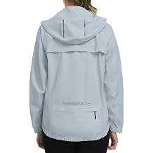 Women's Waterproof Windbreaker Lightweight Packble Cycling Jacket for Biking, Running