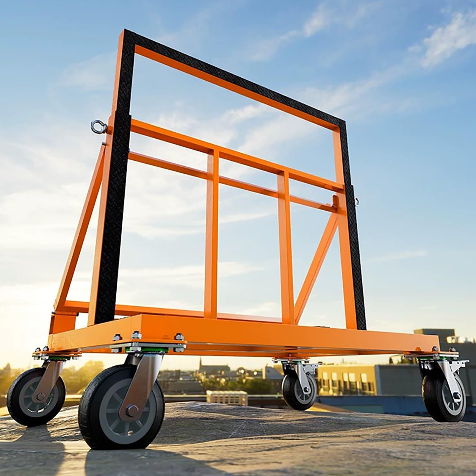 Adjustable Height Drywall Dolly, Folding Panel Transport Cart