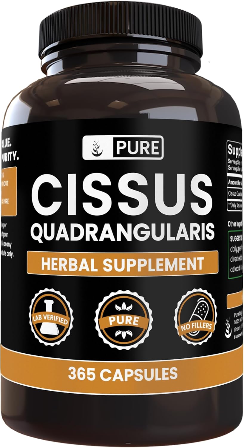 Pure Original Ingredients Cissus Quadrangularis (365 Capsules) No Magnesium Or Rice Fillers, Always Pure, Lab Verified