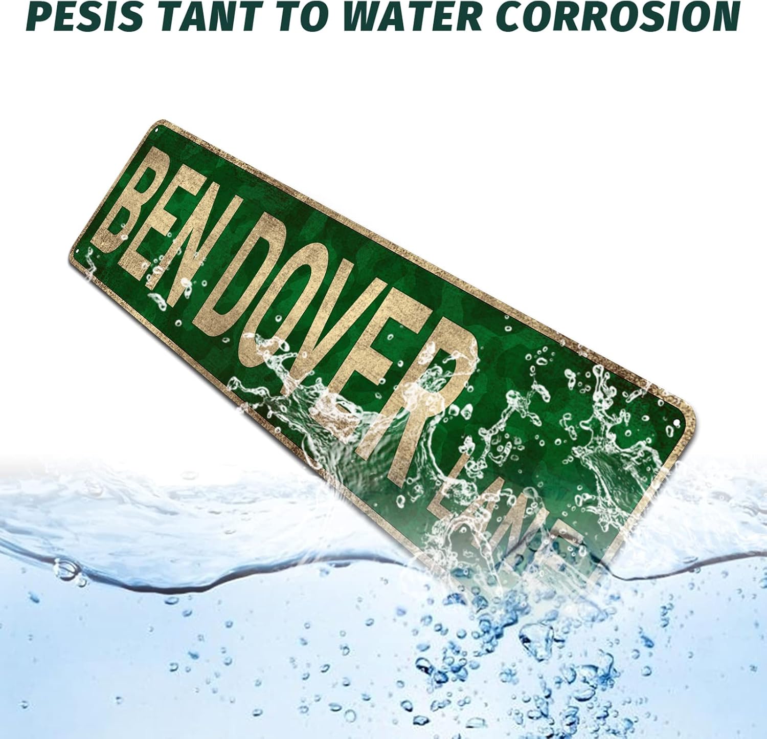 Ben Dover Lane Metal Tin Sign image 4