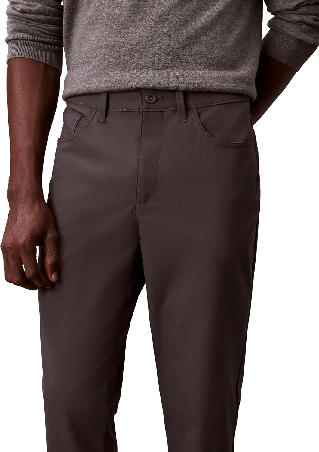 Calvin Klein Mens Hi-Stretch Tech 5-Pocket Slim Pants - Image 2