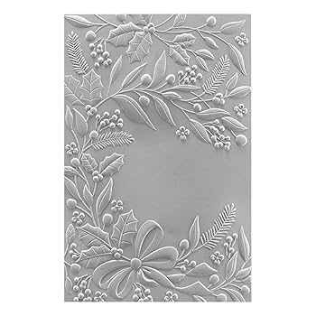 Amazon.com: Spellbinders Holiday Floral Swag 3D Embossing