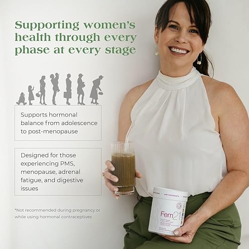 Miniatura 4 de Polvo alcalinizante para mujer con 21 hierbas naturales, apoya el equilibrio hormonal y el estado de ánimo, la limpieza del hígado y digestiva,