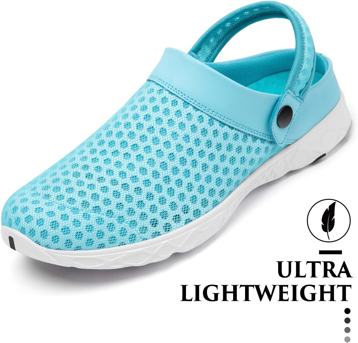 SAGUARO Men's Women's Quick Dry Garden Shoes Lightweight Breathable Gardening Clog Water Shoes Mesh Sandals for Sports Outdoor Beach Pool Exercise - Image 2