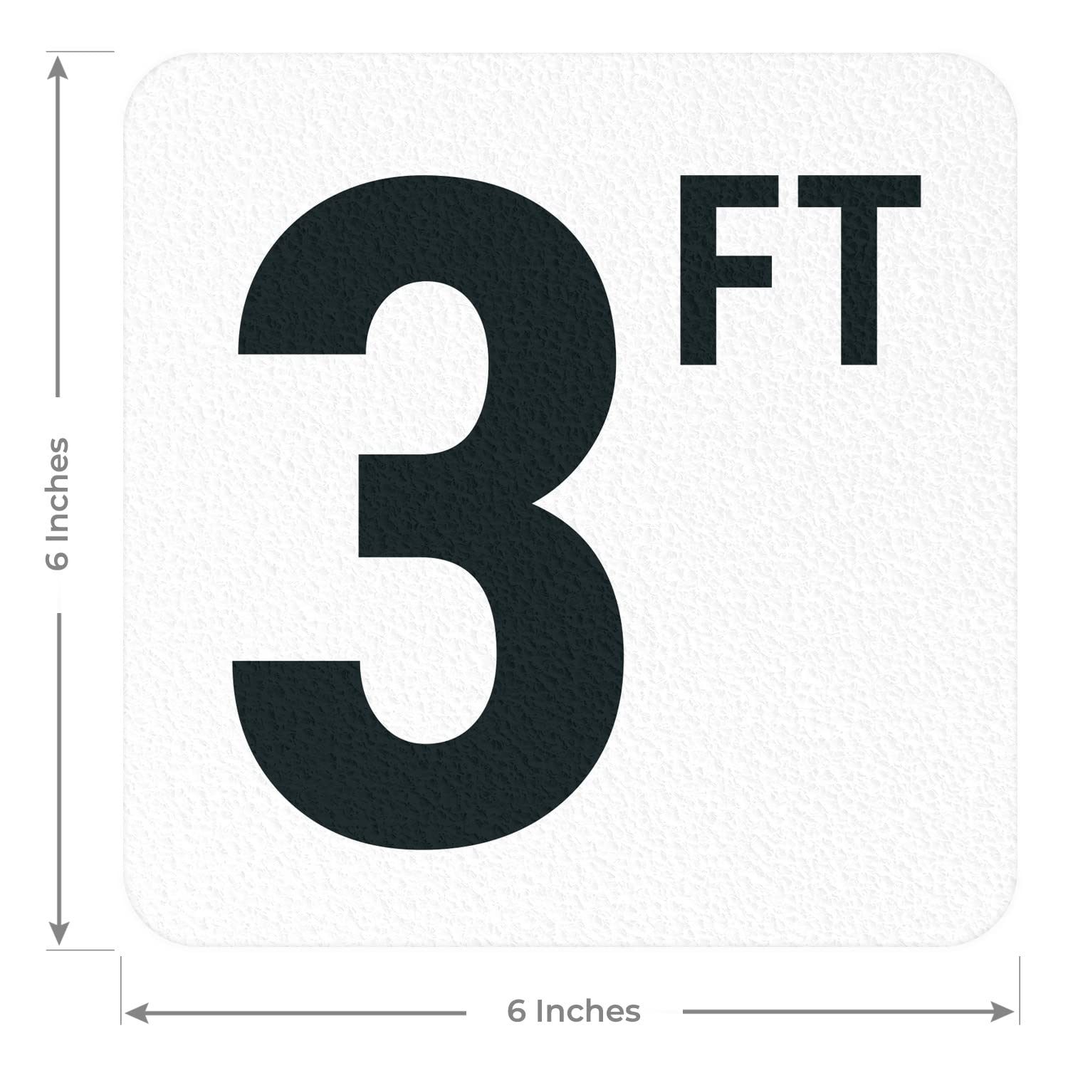 ●3-DEEP Amazon.com: Three Feet Vinyl Adhesive Pool Depth Marker, 6x6