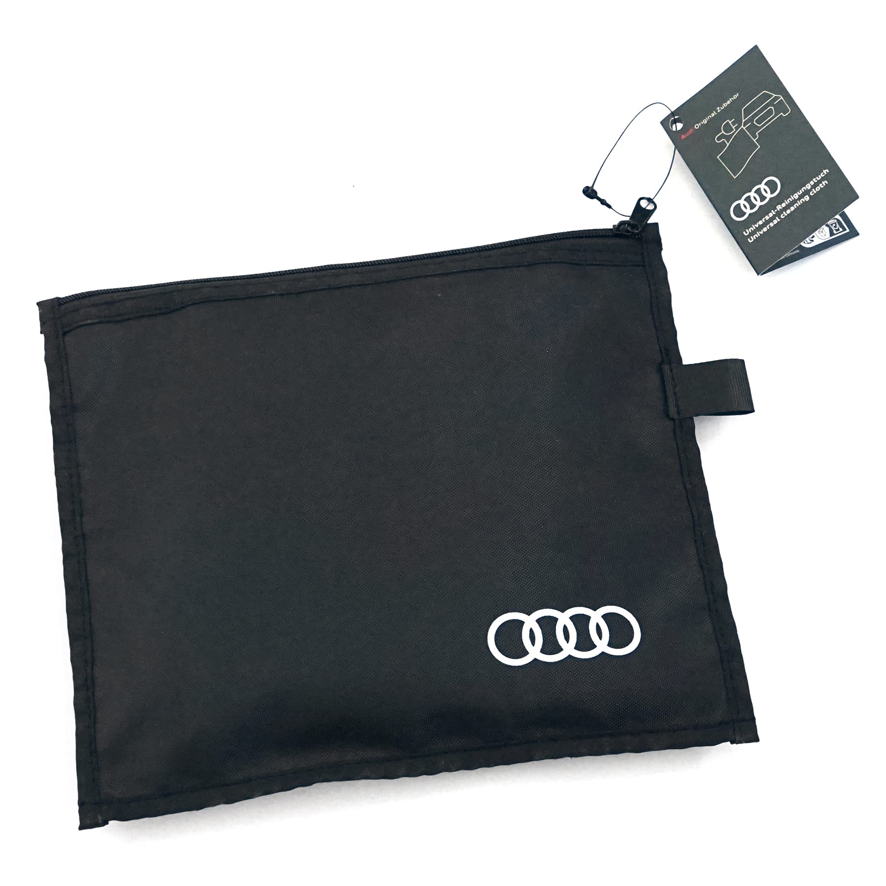 Audi 4K4096325 panno per la pulizia pulizia panno in microfibra, con anelli logo