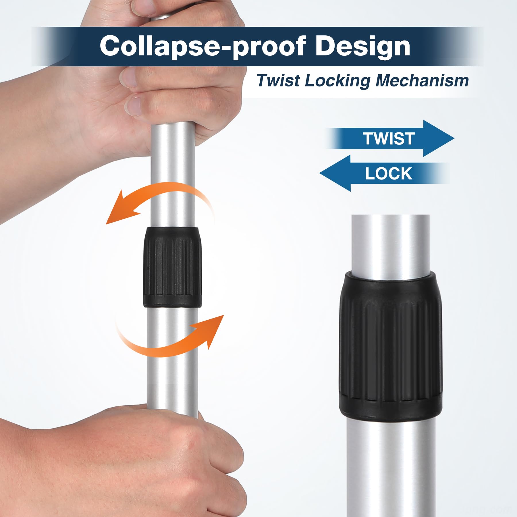 Adjustable Aluminum Awning/Tent Pole 2.5m