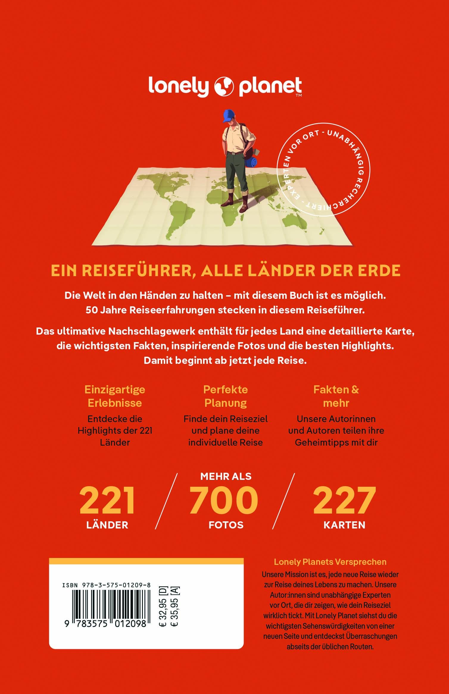 LONELY PLANET Reiseführer Die Welt: Ein Reiseführer für alle Länder dieser Erde