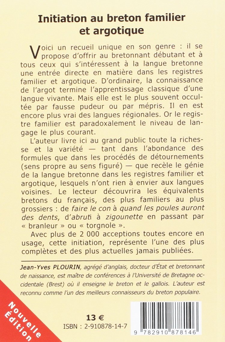 Initiation au breton familier et argotique