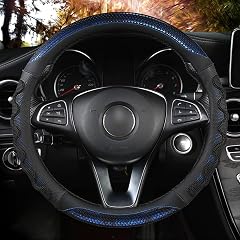 XHRING Car Steering Wheel Cover for Ford Fusion Mustang Bronco Bronco Sport Ranger Maverick Edge Explorer Escape Focus