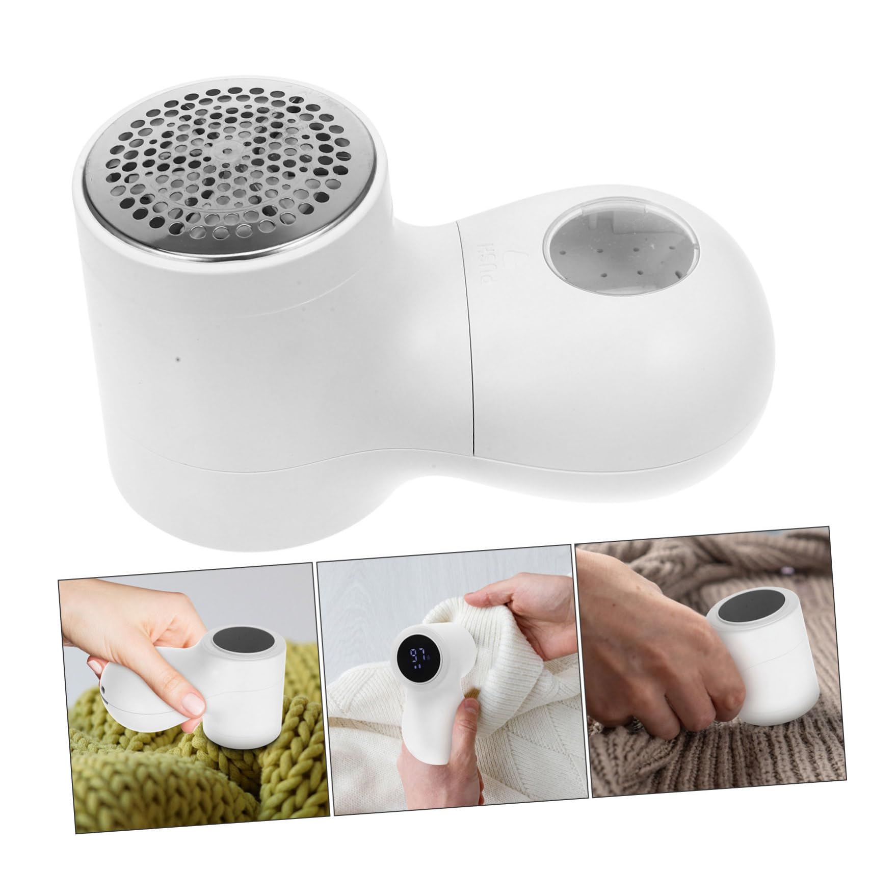 Rasoio per Tessuti Levapelucchi Elettrico 800mah in Abs | Acciaio Inossidabile, Rimuovi Pelucchi per Cuscini Divano, Portatile e Facile da Usare
