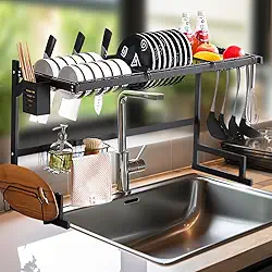 Organizador Pia da Cozinha Escorredor de Louça Suspenso 65cm Premium