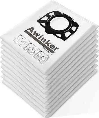 12 Stück KFI 357 Staubsaugerbeutel für Kärcher WD2Plus / WD3 / KWD1