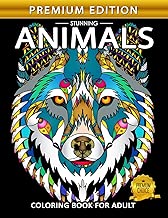 Stunning Animals: Adults Coloring Book Stress Relieving Unique Design