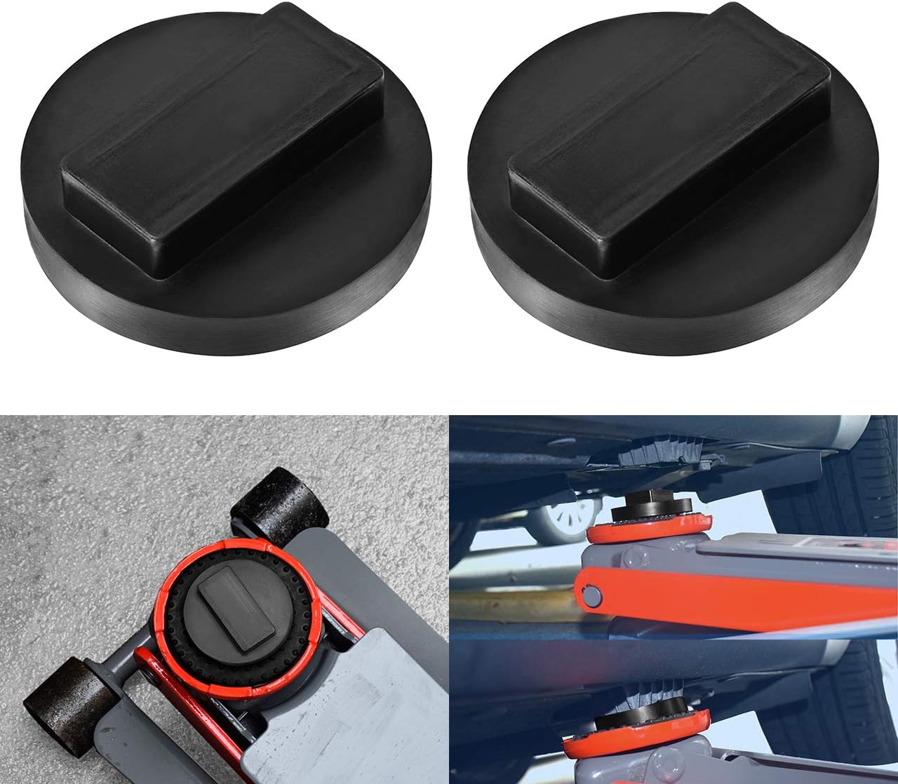 SuboTech 2 Pack Universal for BMW and Mini Square Polyurethane Jack Pad Adapter,BMW & Mini Jack Pad
