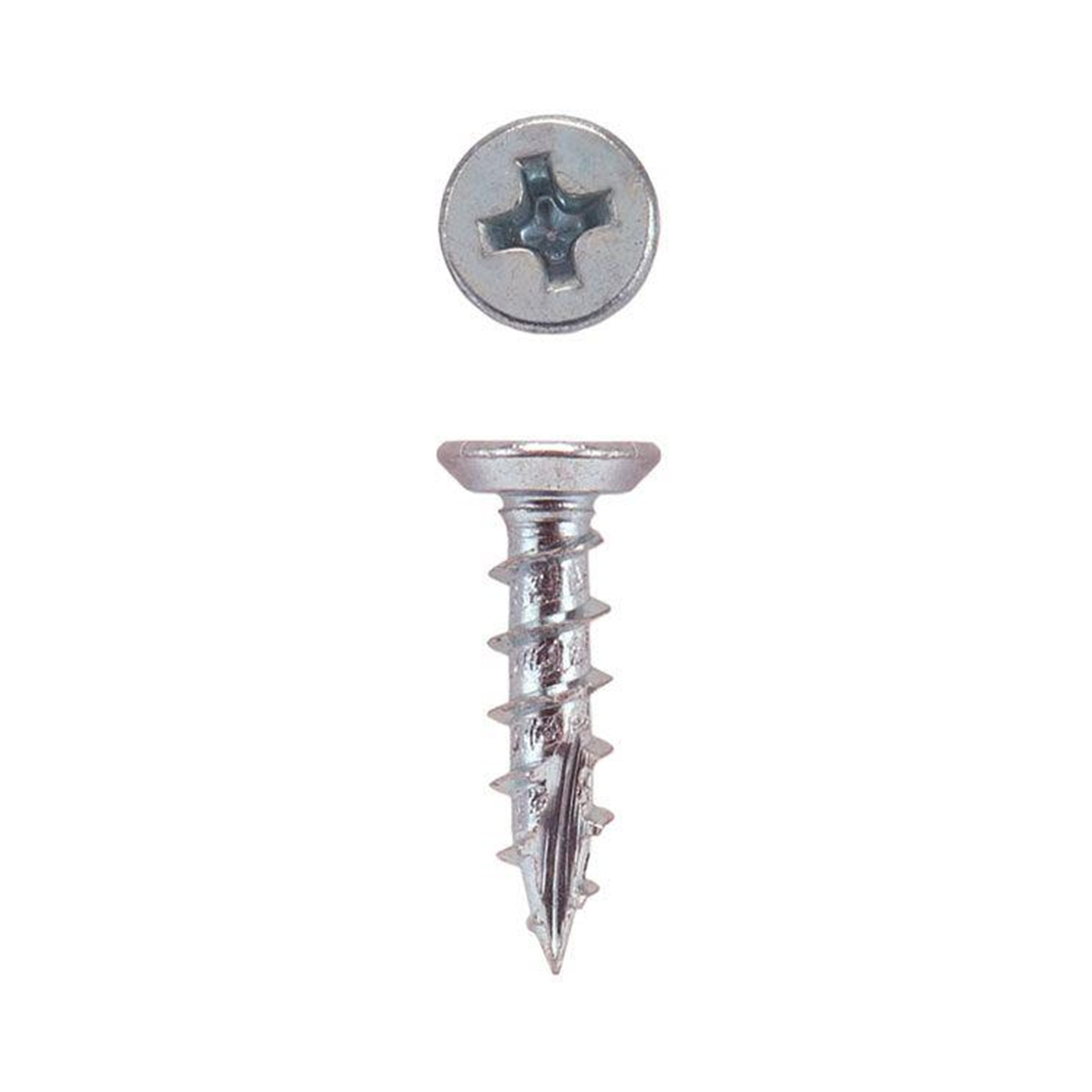 Vis tête plate Phillips zinc HighPoint européenne 6 x 1/2 pour fixation bois en lot de 100