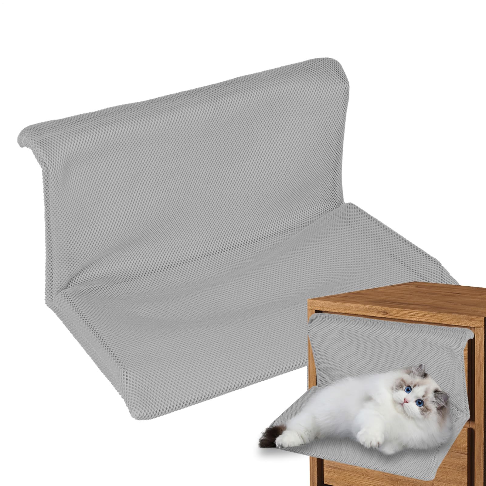 Hamaca de ventana para gatos plegable y segura para interiores y balcones