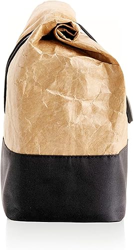 Miniatura 3 de Lékué - Bolsa de almuerzo para llevar de papel kraft | Marrón | 1 galón | Portabicicletas grande reutilizable con espacio para botella y más |