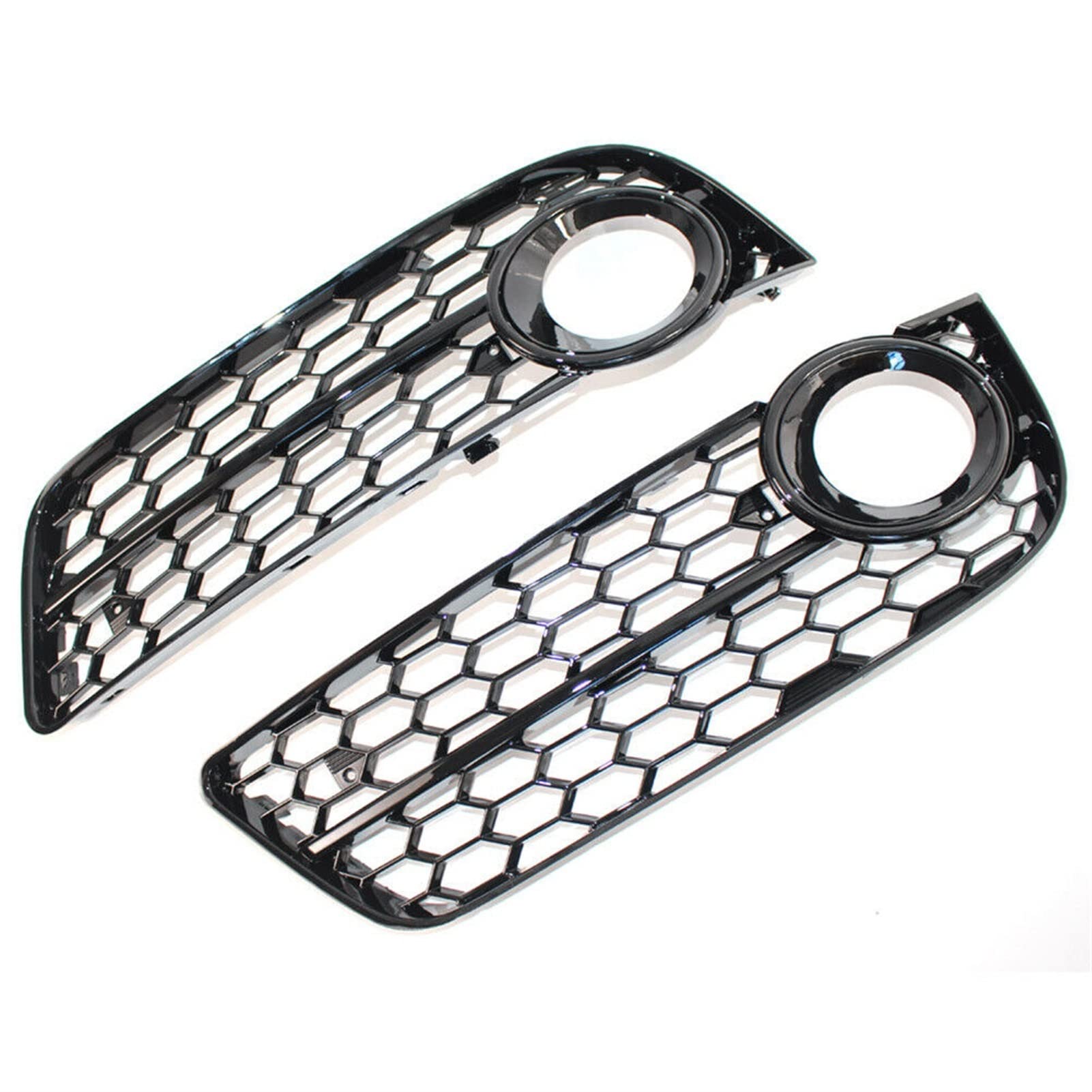 UNARAY Auto Paraurti Anteriore della Luce di Nebbia della Lampada Griglia Griglia di Copertura Maglia A Nido d'Ape Hex Fit for A5 Coupe/Sportback 2008-2011 Cabriolet 2010-2011