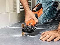 Vista 4 de Fein Starlock Plus 63502169210 - Hoja de sierra segmentada de carburo, extracción precisa de lechada de azulejos, corte de yeso y trabajo