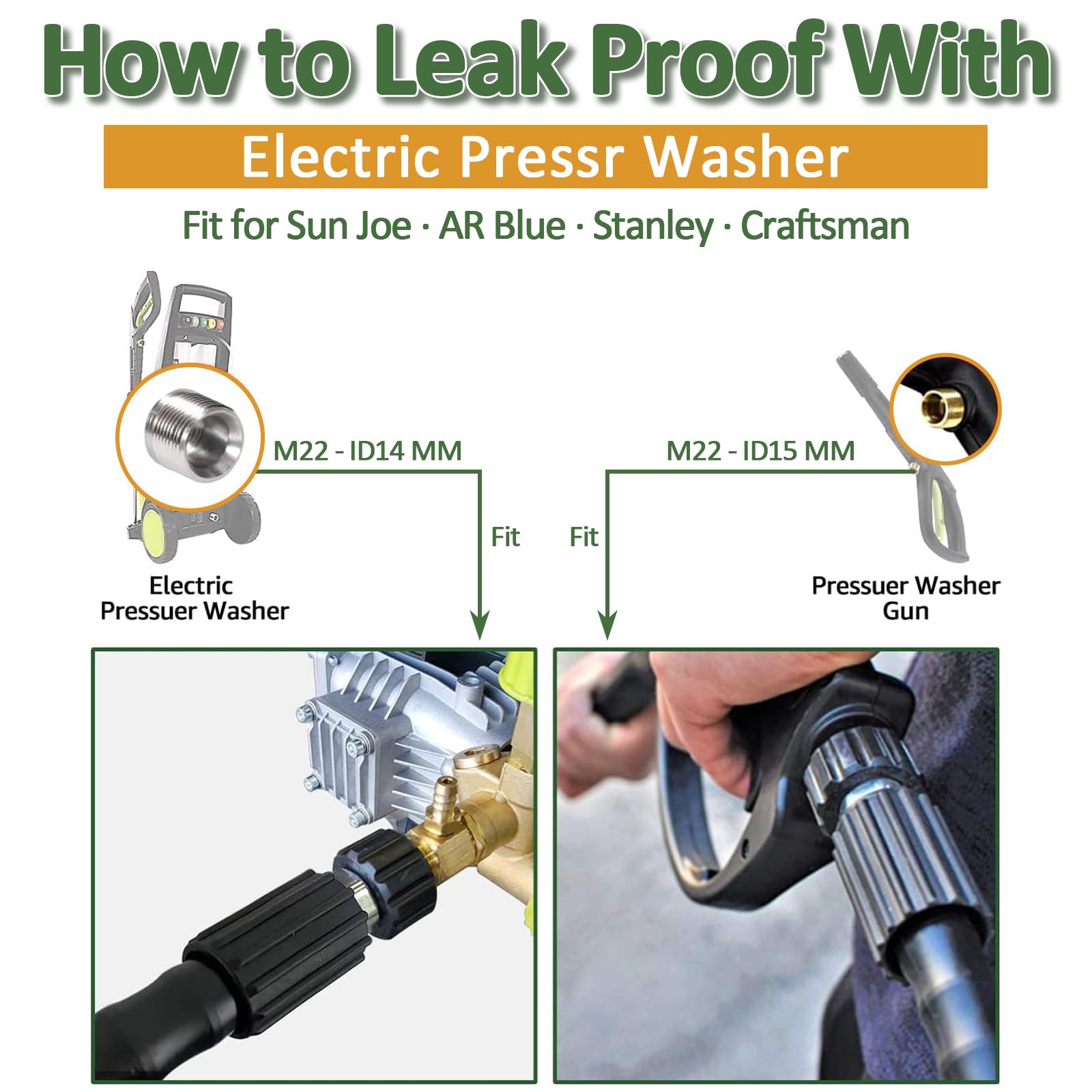 Tubo Idropulitrice 15M Aim Tools - Compatibile Bosch, Attacco M22 14mm - Foto 4