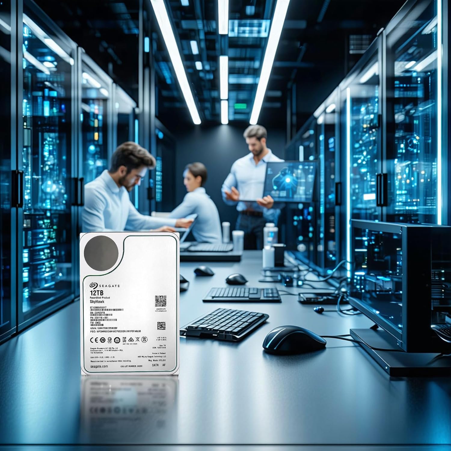 Amazon | ST SkyHawk AI 12TB 監視用ハードドライブ - 7200 RPM、256MB