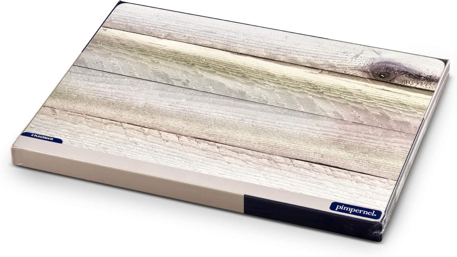 Rustic Driftwood Print Hardboard Placemats Set of 4