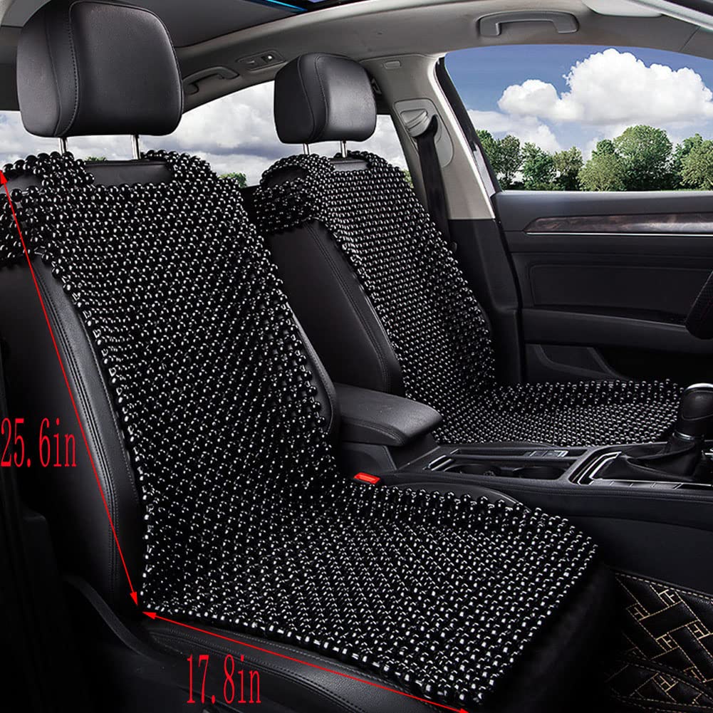 Natural Rosewood Beaded Car Seat Cover – Cooling & Massaging Cushion For Summer Driving