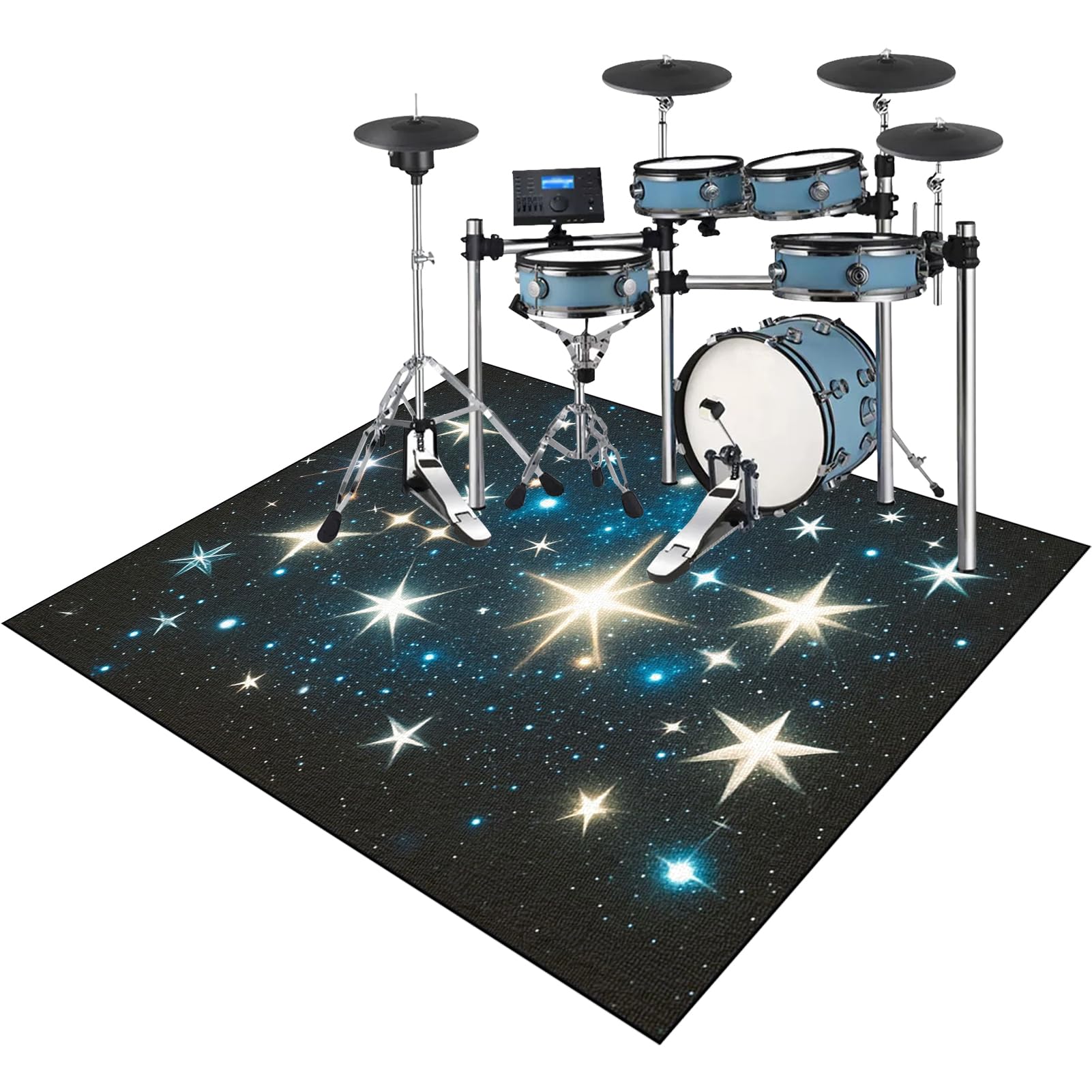 180 x 160 cm, dywan perkusyjny, dywan do perkusji, izolacja akustyczna, profesjonalny elektroniczny zestaw do perkusji jazzowej, perkusji basowej, werbla i innych instrumentów