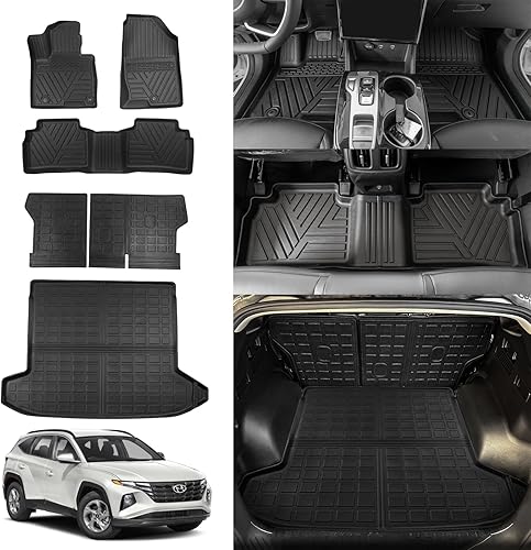 Rongtaod Alfombrillas compatibles con Hyundai Tucson 2022 2023 2024 2024 Alfombrilla de carga mejorada para maletero, forro de carga, protector de
