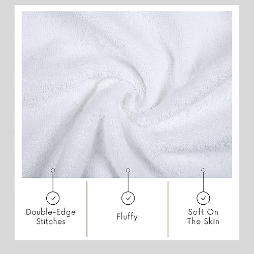 Miniatura 5 de TEXTILOM Juego de 4 toallas de baño, calidad de hotel y spa, suaves, absorbentes, de secado rápido, 100% algodón turco, juego de 4 toallas de baño