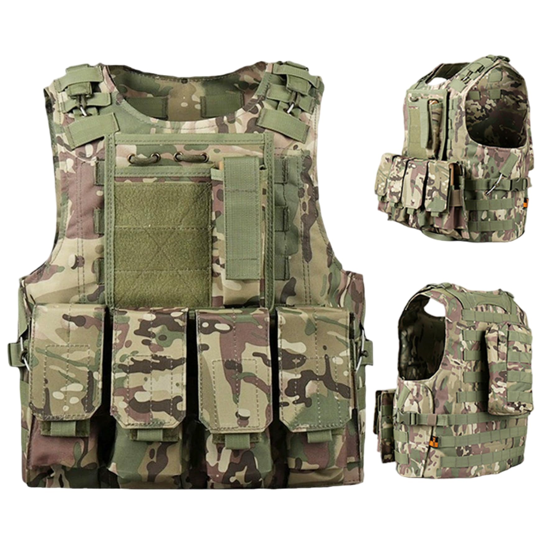 Gilet Softair, Gilet Softair Multifunzionale Molle Regolabile Leggero Paintball per Caccia all'aperto, Gioco di Pesca