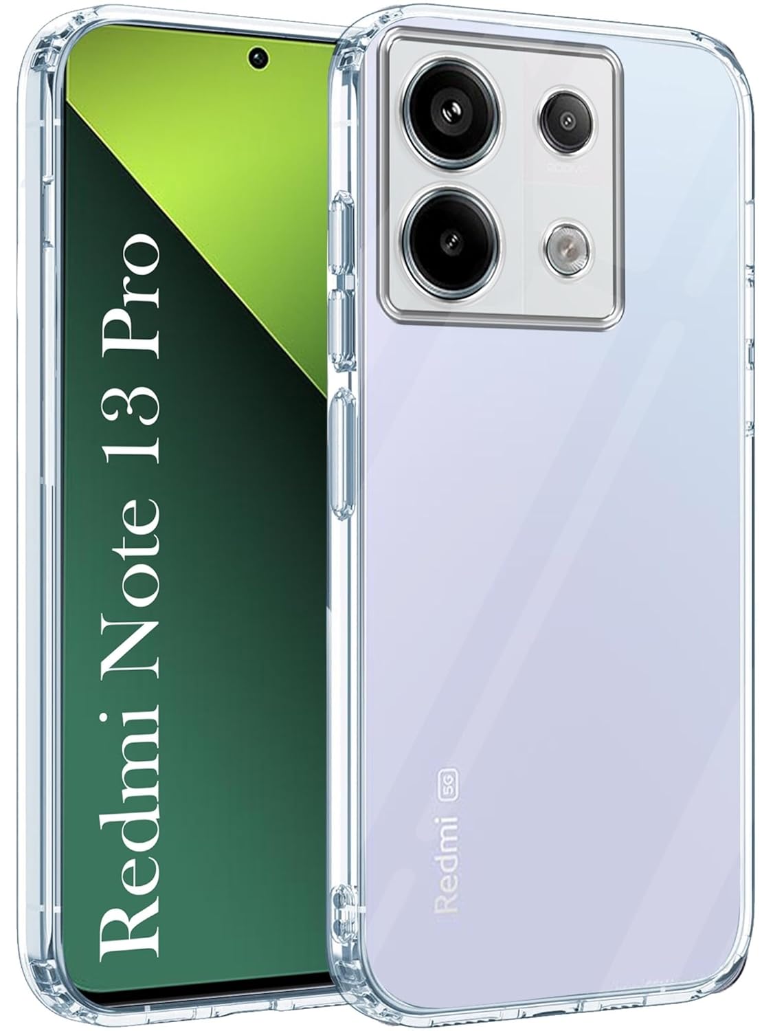 Jkobi Back Cover for Redmi Note 13 Pro (Silicone Clear Shockproof Case with Camera Protection | Soft and Flexible | Transparent) Jkobi Back Cover for Redmi Note 13 Pro (Silicone Clear Shockproof Case with Camera Protection | Soft and Flexible | Transparent)