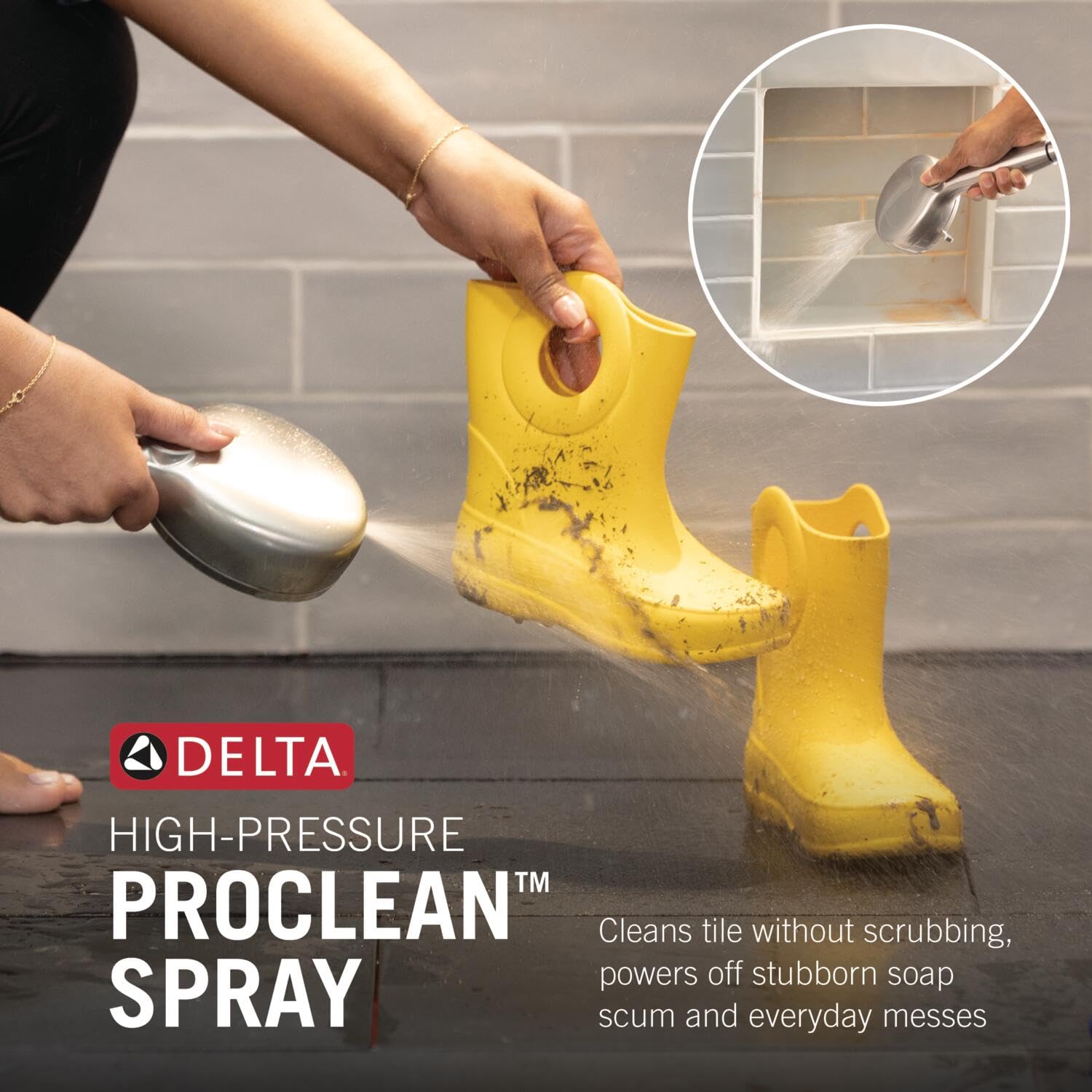 HydroRain® de 6 ajustes con ProClean™