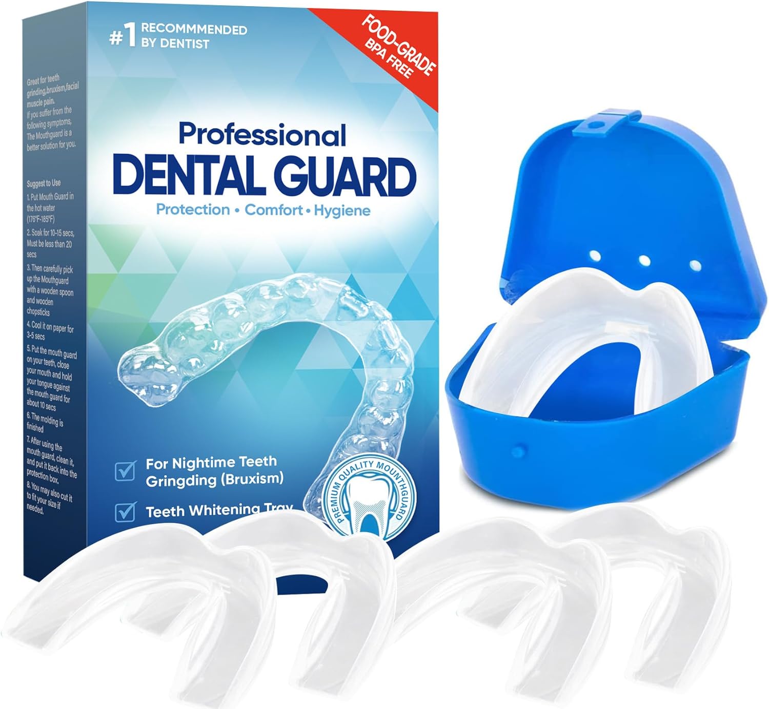 Mouth Guard for Grinding Teeth at Night, Moldable Night