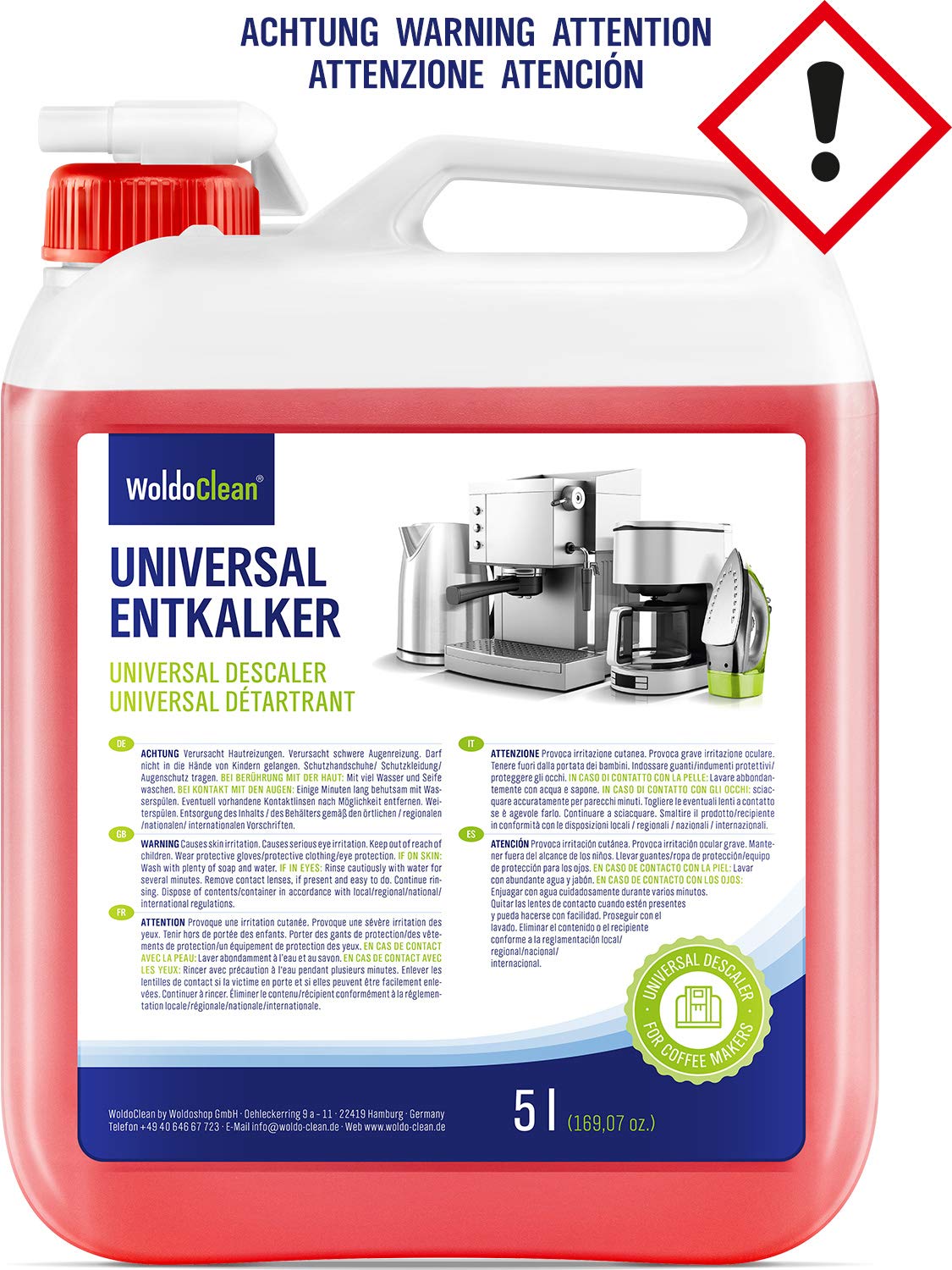 Descaler for Fully Automatic Coffee Machine, 10 Litre Canister