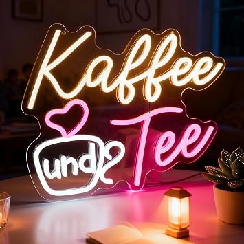 Kaffee und Tee Neonschild Coffe and Tea LED Neonlicht