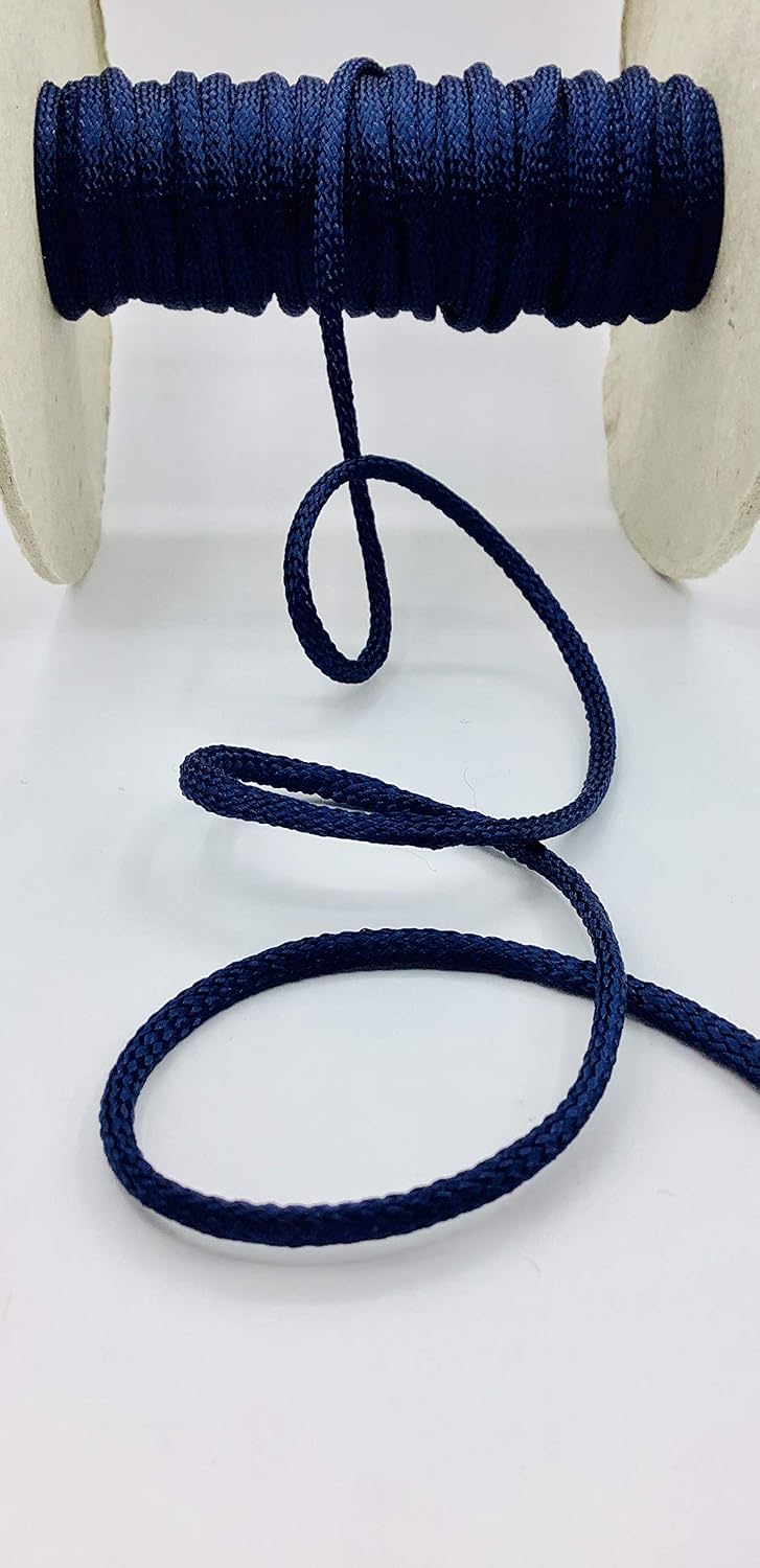 Trimplace Navy 3/16" Rayon Bolo Cord - 10 Yards