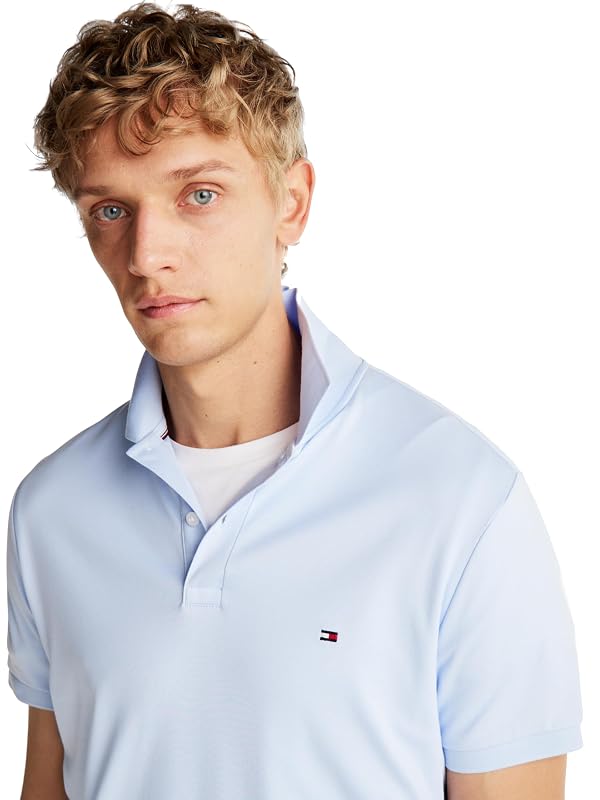 Tommy Hilfiger Men's Liquid Cotton Regular Short Sleeve Polo by Tommy Hilfiger - Image 2