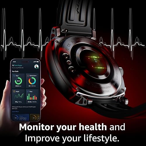 Miniatura 5 de pininfarina Sport Senso Smart Watch, monitoreo de frecuencia cardíaca, rastreador de fitness, correa FKM, monitoreo del sueño, rastreador GPS,