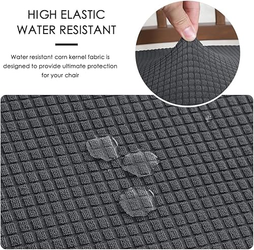 Miniatura 5 de FORCHEER Juego de fundas ergonómicas para sillas de oficina con funda para reposacabezas, repelente al agua para silla ejecutiva de oficina