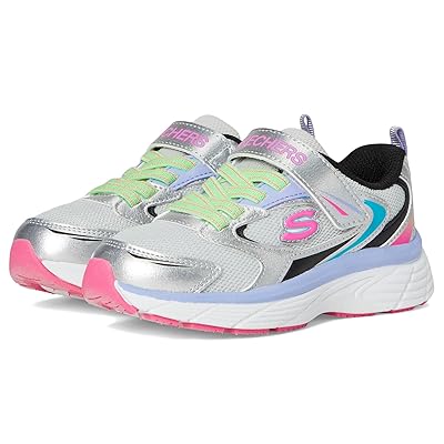 SKECHERS KIDS Vintage Tread 303698L (Little Kid/Big Kid) Girls Shoes Silver/Multi