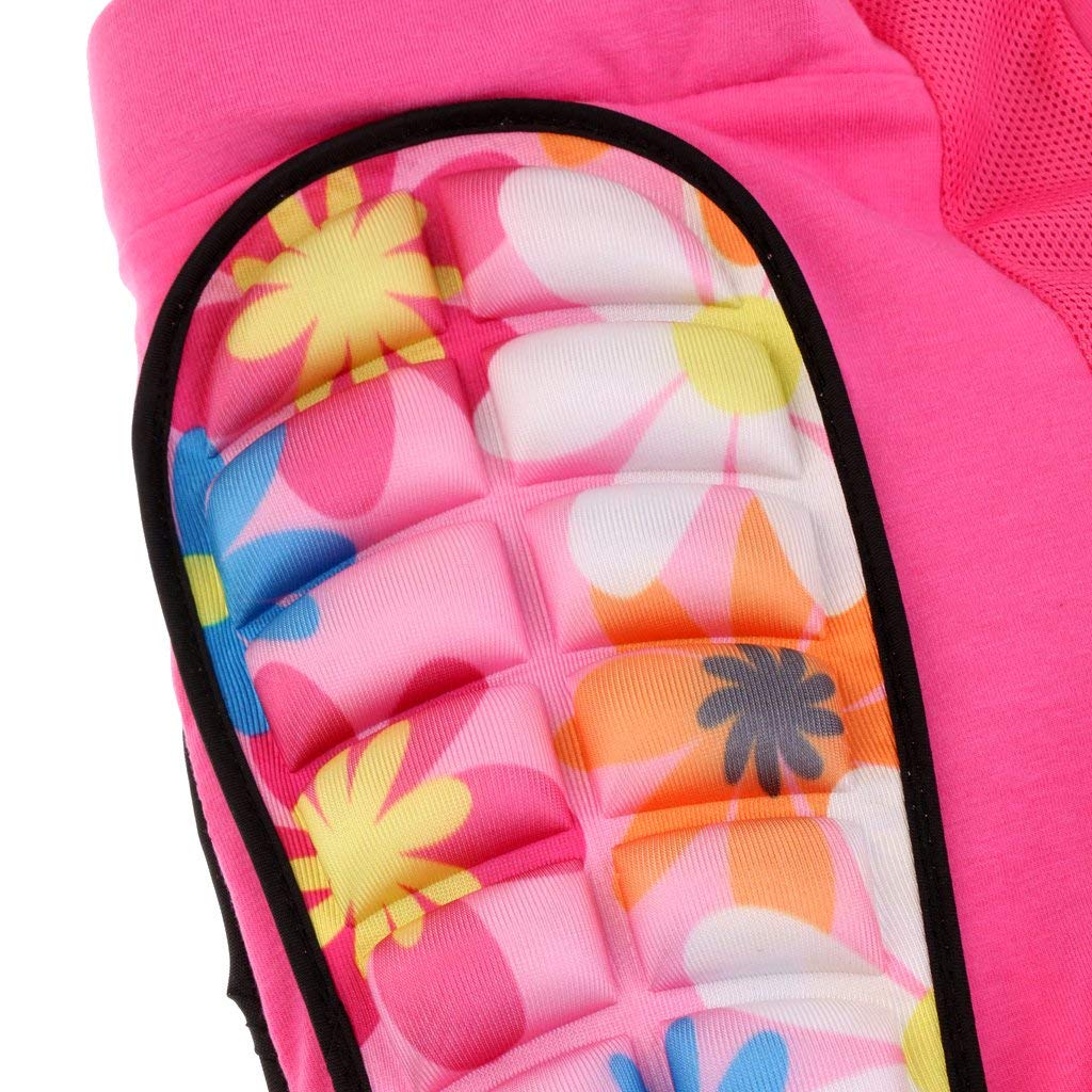 Pantalones cortos acolchados de lujo para patinaje artístico para niños y niñas, almohadillas de protección 3D para caderas, coxis y glúteos