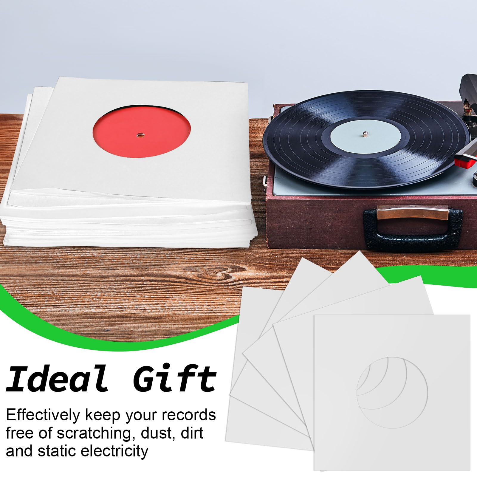 Amazon.com: Eaasty 50 Pieces 7 Inch Vinyl Record Sleeves 45 RPM Paper Record  Covers Paper Inner Sleeves for Album Jacket Covers Collection Storage, Dust  and Scratch Protection(White) : Everything Else