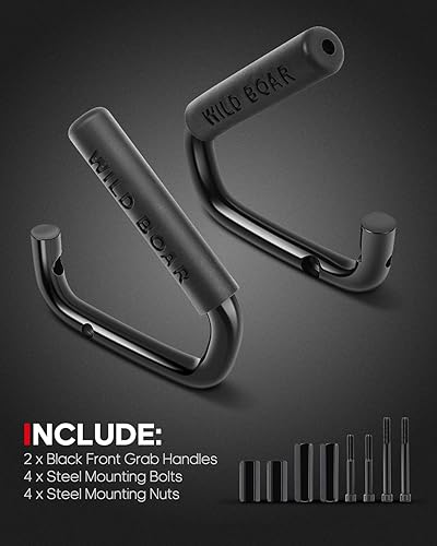 Miniatura 5 de cciyu Asas delanteras para Jeep Wrangler JK JKU Sports Sahara Freedom Rubicon X Unlimited X 2 puertas 4 puertas 2007-2018 barra de agarre de acero