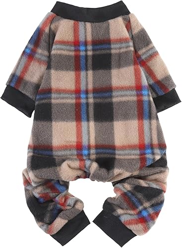 SCENEREAL Pijamas para perros pequeños, medianos y grandes, suéter de Acción de Gracias, suave y cálido, ropa de otoño para perro, enterizo para